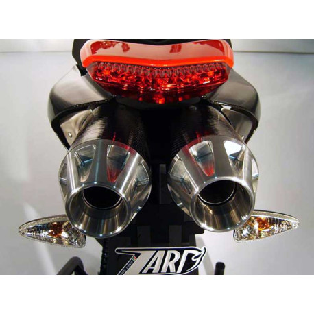 Echappements 2 sorties 102 db inox - carbone Zard