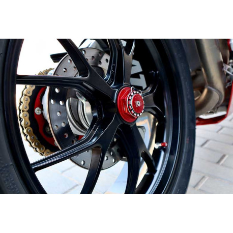 Écrou roue arrière droit bicolore