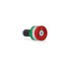EMBOUT DE GUIDON CNC RACING TRICOLORE (unitaire)