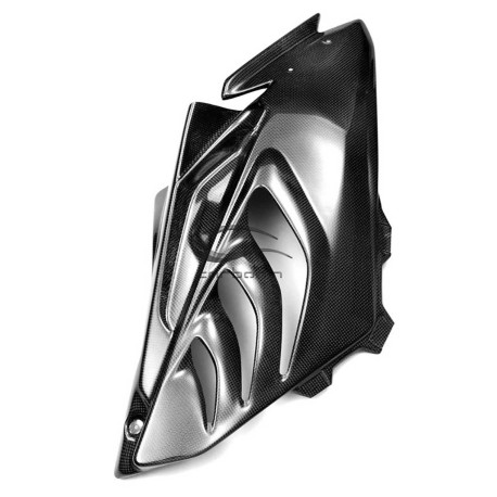 Flanc latéral droit carbone Visserie Inox (3 Dzus)