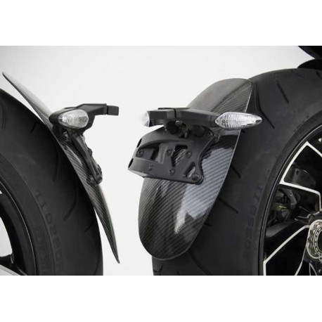 GARDE BOUE ARRIERE SUPPORT DE PLAQUE ZARD DUCATI XDIAVEL