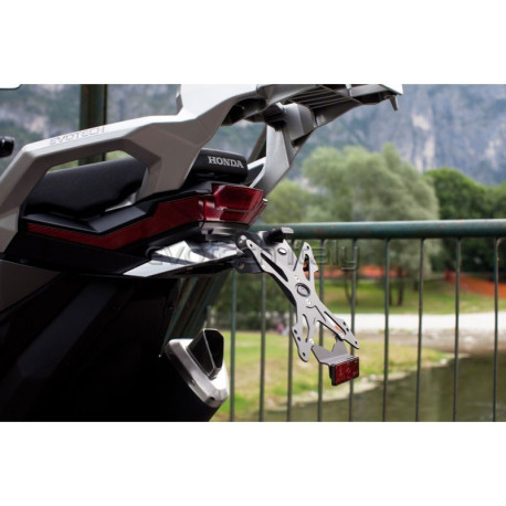 HONDA XADV SUPPORT DE PLAQUE REGLABLE
