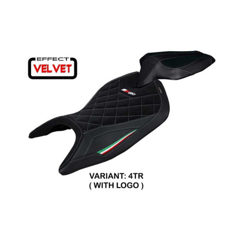 HOUSSE DE SELLE COMPATIBLE APRILIA RS 660 (21-22) MODÈLE MAMBA VELVET