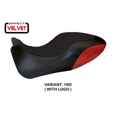HOUSSE DE SELLE COMPATIBLE  DUCATI DIAVEL (11-13) MODÈLE VIANO 1 VELVET