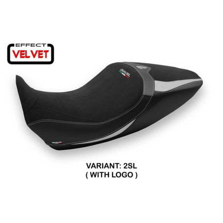 HOUSSE DE SELLE COMPATIBLE DUCATI DIAVEL 1260 (19-22) MODÈLE SARANDA 1 VELVET