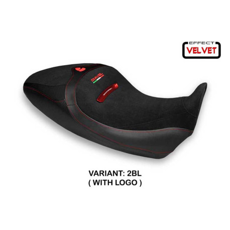 HOUSSE DE SELLE COMPATIBLE  DUCATI DIAVEL 1260 S (19-22) MODÈLE BRAILA 1 VELVET