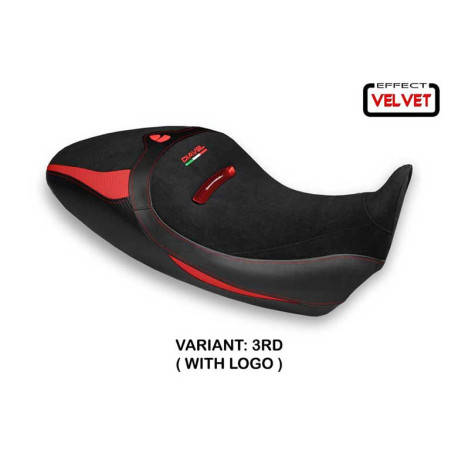 HOUSSE DE SELLE COMPATIBLE  DUCATI DIAVEL 1260 S (19-22) MODÈLE BRAILA 1 VELVET