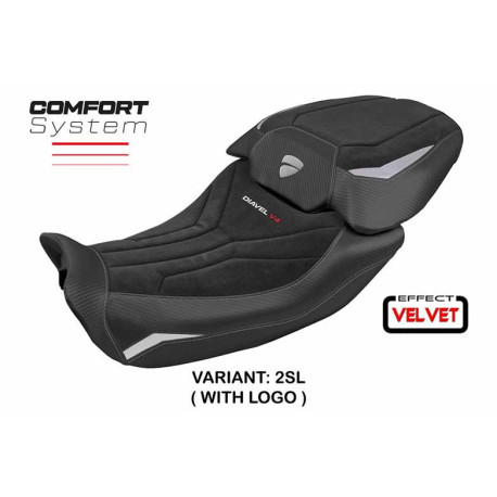 HOUSSE DE SELLE COMPATIBLE DUCATI DIAVEL V4 2023 MODÈLE DIABLO VELVET