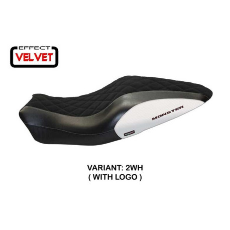 HOUSSE DE SELLE COMPATIBLE  DUCATI MONSTER 821/1200 (14-16) MODÈLE ANDORRA VELVE