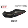 HOUSSE DE SELLE COMPATIBLE  DUCATI MONSTER 821/1200 (14-16) MODÈLE ANDORRA VELVE
