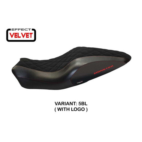 HOUSSE DE SELLE COMPATIBLE  DUCATI MONSTER 821/1200 (14-16) MODÈLE ANDORRA VELVE