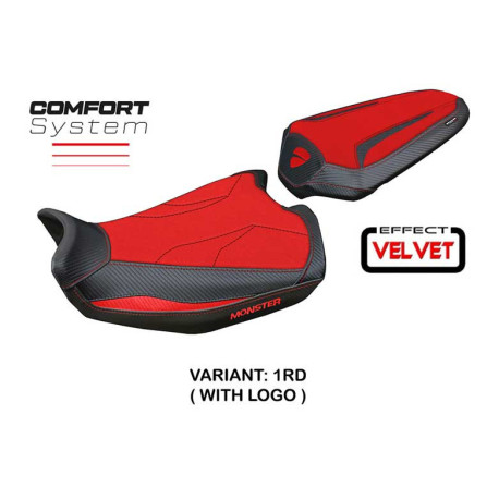 HOUSSE DE SELLE COMPATIBLE DUCATI MONSTER 937/950 21-23 MODÈLE LINOSA VELVET