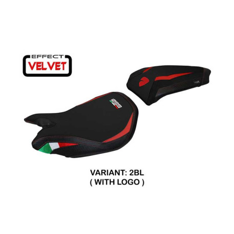 HOUSSE DE SELLE COMPATIBLE  DUCATI PANIGALE 1299 (15-18) MODÈLE PARIS VELVET
