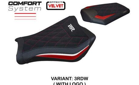 HOUSSE DE SELLE COMPATIBLE HONDA CBR 1000 RR (08-16) MODÈLE JANELA VELVET