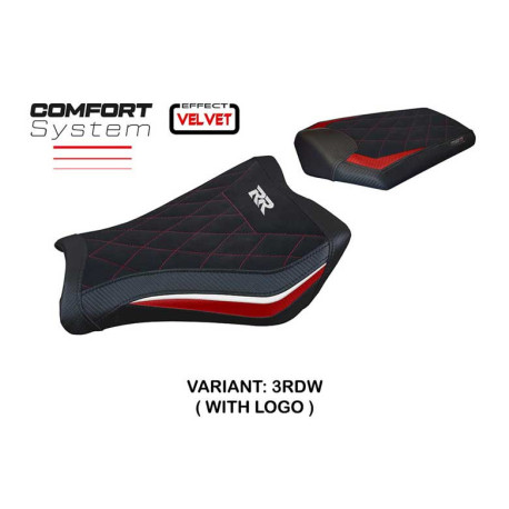 HOUSSE DE SELLE COMPATIBLE HONDA CBR 1000 RR (08-16) MODÈLE JANELA VELVET