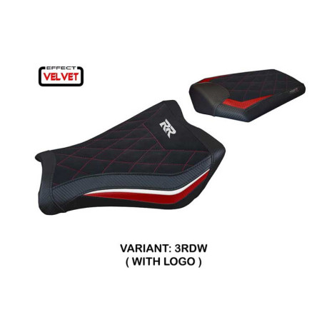 HOUSSE DE SELLE COMPATIBLE HONDA CBR 1000 RR (08-16) MODÈLE JANELA VELVET