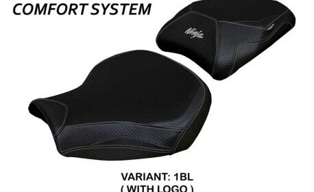 HOUSSE DE SELLE COMPATIBLE  KAWASAKI NINJA H2 1000 SX (18-22) MODÈLE MONIZ
