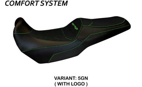 HOUSSE DE SELLE COMPATIBLE  KAWASAKI VERSYS 1000 (19-22) MODÈLE MALAY TOTAL BLAC