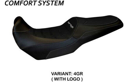 HOUSSE DE SELLE COMPATIBLE  KAWASAKI VERSYS 1000 (19-22) MODÈLE MALAY TOTAL BLAC