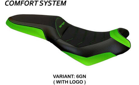 HOUSSE DE SELLE COMPATIBLE  KAWASAKI VERSYS 650 (07-22) MODÈLE ELBA 2