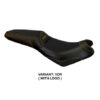 HOUSSE DE SELLE COMPATIBLE  KAWASAKI VERSYS 650 (07-22) MODÈLE ELBA TOTAL BLACK