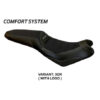 HOUSSE DE SELLE COMPATIBLE  KAWASAKI VERSYS 650 (07-22) MODÈLE ELBA TOTAL BLACK
