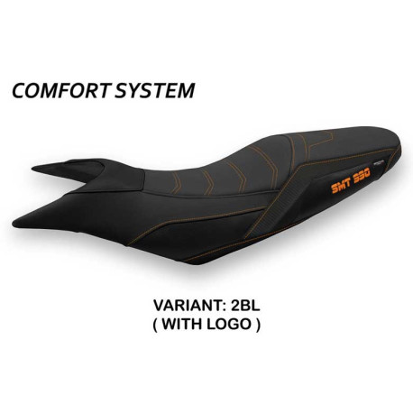 HOUSSE DE SELLE COMPATIBLE  KTM 990 SUPERMOTO T (09-16) MODÈLE POMPEI