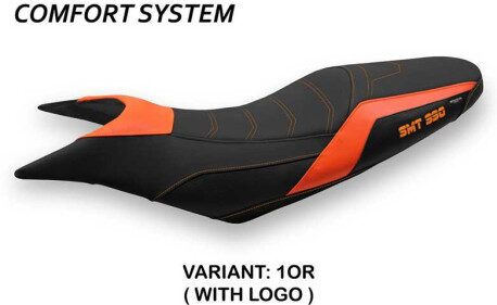 HOUSSE DE SELLE COMPATIBLE  KTM 990 SUPERMOTO T (09-16) MODÈLE POMPEI