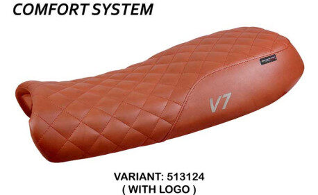 HOUSSE DE SELLE COMPATIBLE  MOTO GUZZI V7 MODÈLE DAVIS VINTAGE