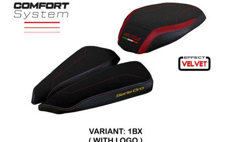HOUSSE DE SELLE COMPATIBLE MV AGUSTA BRUTALE 1000 RR (20-22) MODÈLE ADAI VELVET