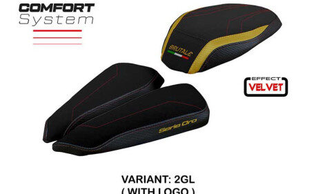 HOUSSE DE SELLE COMPATIBLE MV AGUSTA BRUTALE 1000 RR (20-22) MODÈLE ADAI VELVET