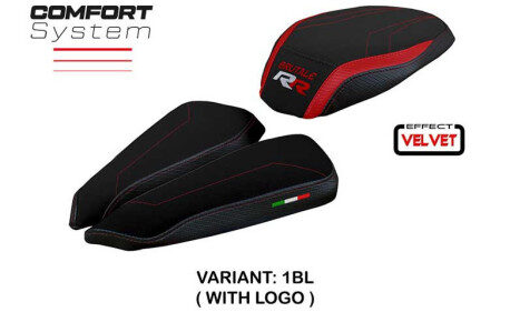 HOUSSE DE SELLE COMPATIBLE MV AGUSTA BRUTALE 1000 RR (20-22) MODÈLE MEILAN VELVE