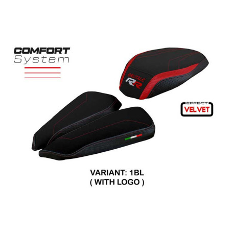 HOUSSE DE SELLE COMPATIBLE MV AGUSTA BRUTALE 1000 RR (20-22) MODÈLE MEILAN VELVE