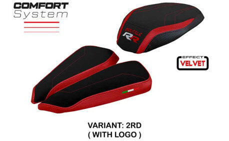 HOUSSE DE SELLE COMPATIBLE MV AGUSTA BRUTALE 1000 RR (20-22) MODÈLE MEILAN VELVE