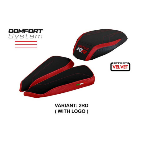 HOUSSE DE SELLE COMPATIBLE MV AGUSTA BRUTALE 1000 RR (20-22) MODÈLE MEILAN VELVE