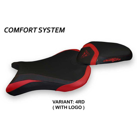 HOUSSE DE SELLE COMPATIBLE TRIUMPH STREET TRIPLE (17-22) MODÈLE MOLINA 1