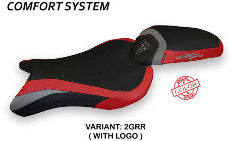 HOUSSE DE SELLE COMPATIBLE TRIUMPH STREET TRIPLE (17-22) MODÈLE MOLINA SPECIAL C