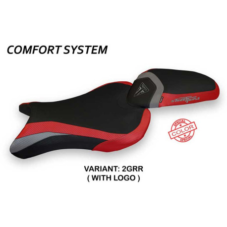 HOUSSE DE SELLE COMPATIBLE TRIUMPH STREET TRIPLE (17-22) MODÈLE MOLINA SPECIAL C