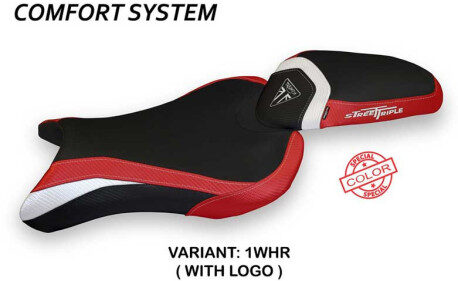 HOUSSE DE SELLE COMPATIBLE TRIUMPH STREET TRIPLE (17-22) MODÈLE MOLINA SPECIAL C