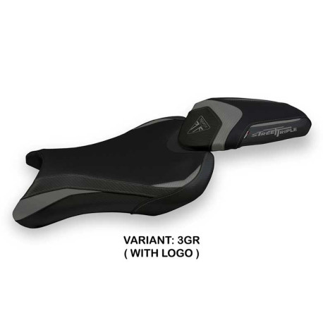 HOUSSE DE SELLE COMPATIBLE TRIUMPH STREET TRIPLE (17-22) MODÈLE SARZANA 1 STANDA
