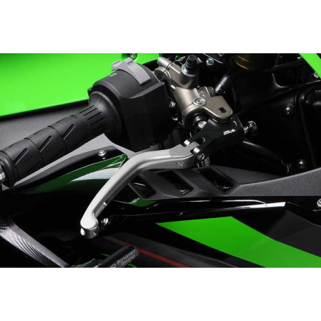 KAWASAKI ZX10R KIT LEVIER FREIN ET EMBRAYAGE REPLIABLE ALU TAILLE MASSE BONAMICI