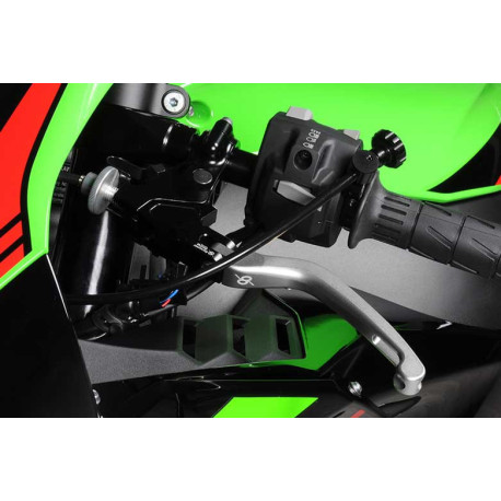 KAWASAKI ZX10R KIT LEVIER FREIN ET EMBRAYAGE REPLIABLE ALU TAILLE MASSE BONAMICI
