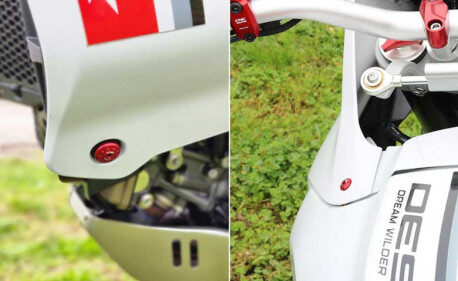 KIT 4 VIS DE TETE DE FOURCHE CNC RACING DUCATI DESERT X