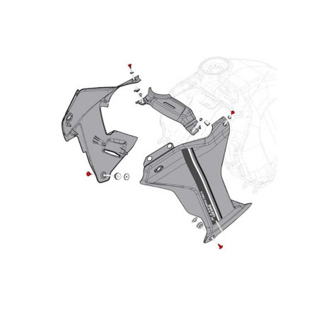 KIT 4 VIS DE TETE DE FOURCHE CNC RACING DUCATI DESERT X