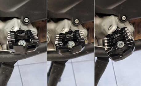 KIT REPOSE-PIEDS TOURING PASSAGER CNC RACING - SYSTÈME DE MONTAGE AVANCÉ