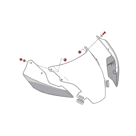 Kit visserie carénage origine avant Aprilia