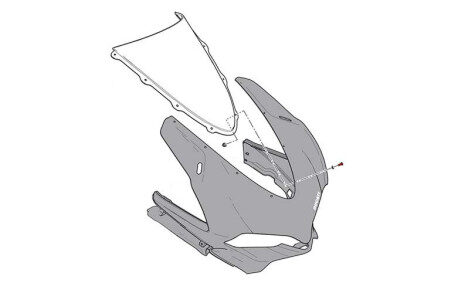 Kit visserie carénage origine avant Ducati