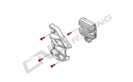 Kit visserie couvercle régulateur MV Agusta Brutale