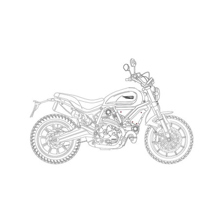 Kit visserie flancs latéraux Ducati Scrambler 1100