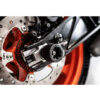 KTM 390 DUKE 2024+ ROULETTES DE PROTECTION ROUE ARRIERE EVOTECH